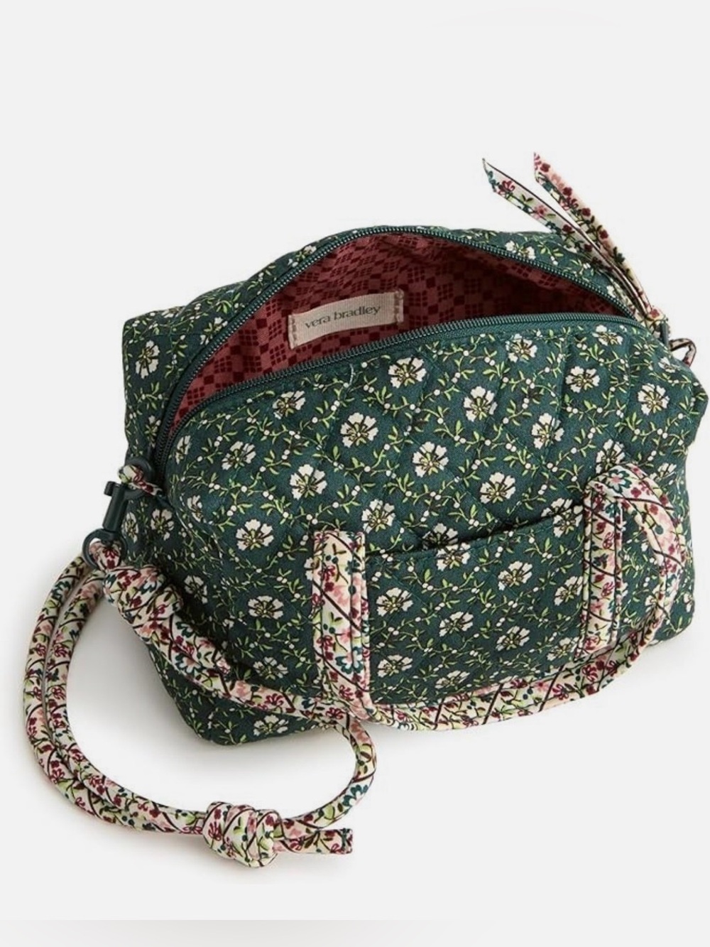 VERA BRADLEY MINI DUFFEL CROSSBODY BAG MISTLETOE LATTICE